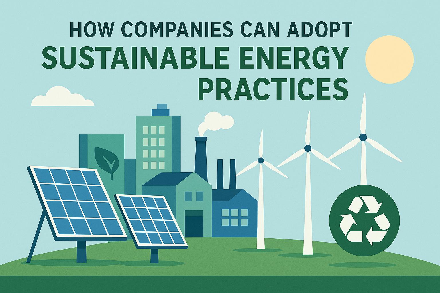 How Companies Can Adopt Sustainable Energy Practices