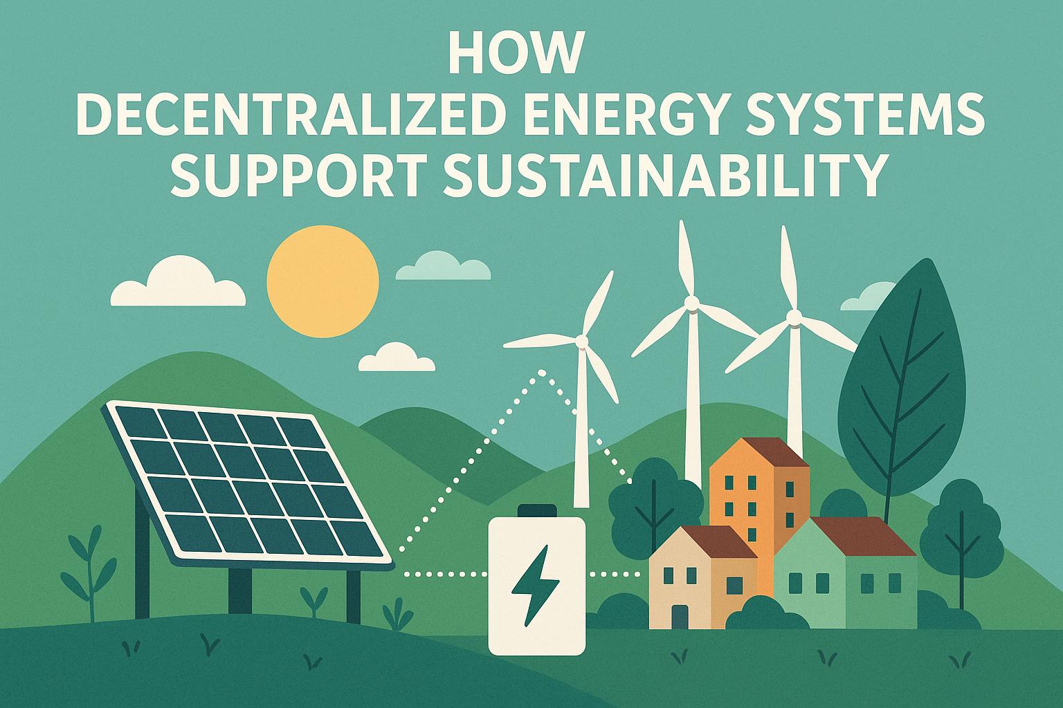 How Decentralized Energy Systems Support Sustainability