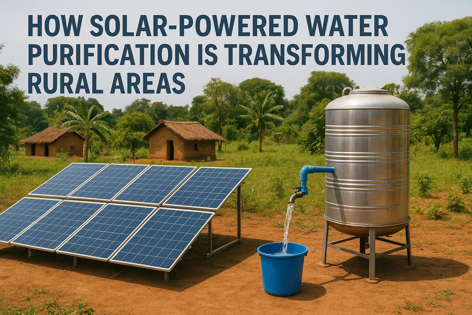 How Solar-Powered Water Purification is Transforming Rural Areas